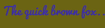 Image with Font Color 392CB1 and Background Color 6B6412
